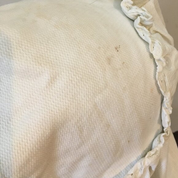 Antique Edwardian Era White Prairie Bonnet for Small Woman or Child - Picture 6 of 6